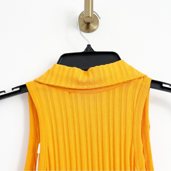 NEW Helmut Lang Polo Sleeveless Mini Dress in Apricot Size Medium (M) - Picture 9 of 11